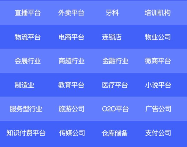 招聘小程序適用行業